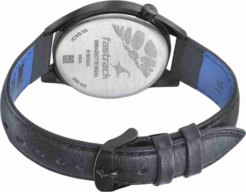 Fastrack ss back discount 50m wr belt