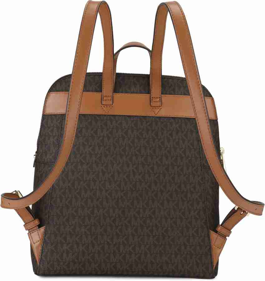 MICHAEL KORS RHEA ZIP 2.5 L Backpack BROWN - Price in India