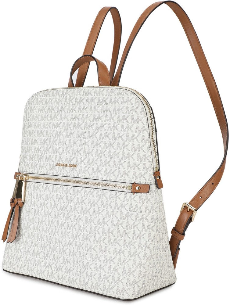 MICHAEL KORS RHEA ZIP 2.5 L Backpack VANILLA - Price in India