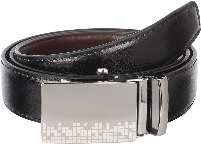 OODI Men Formal Black Genuine Leather Belt black - Price in India