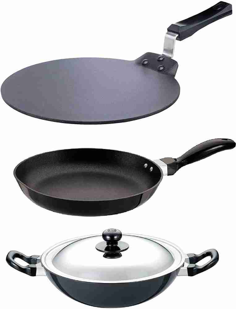  Hawkins Futura Non Stick Dosa Tawa, 28cm, and Kadhai Deep-Fry  Pan, 1.5 Litre, Set of 2: Home & Kitchen