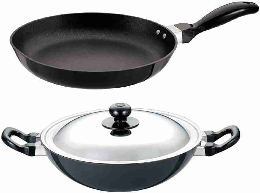 Hawkins Futura Non-Stick Tawa, Frypan, Frying Pan, 22cm, NT22