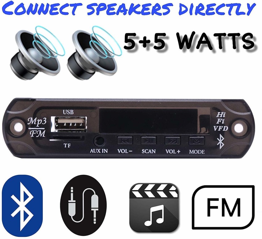 400W DC12V BT Amplificador HiFi Car Stereo Music Receiver FM MP3