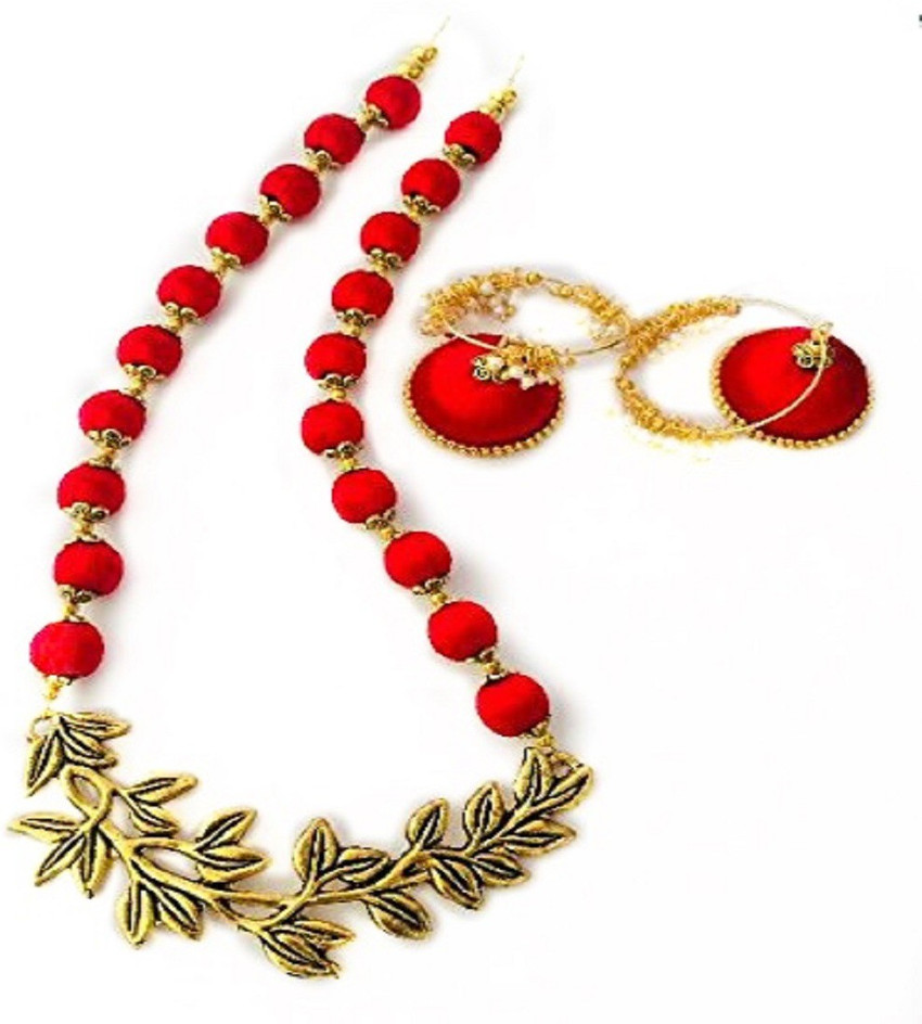 ambal Dori Red Gold Jewellery Set Price in India Buy ambal Dori
