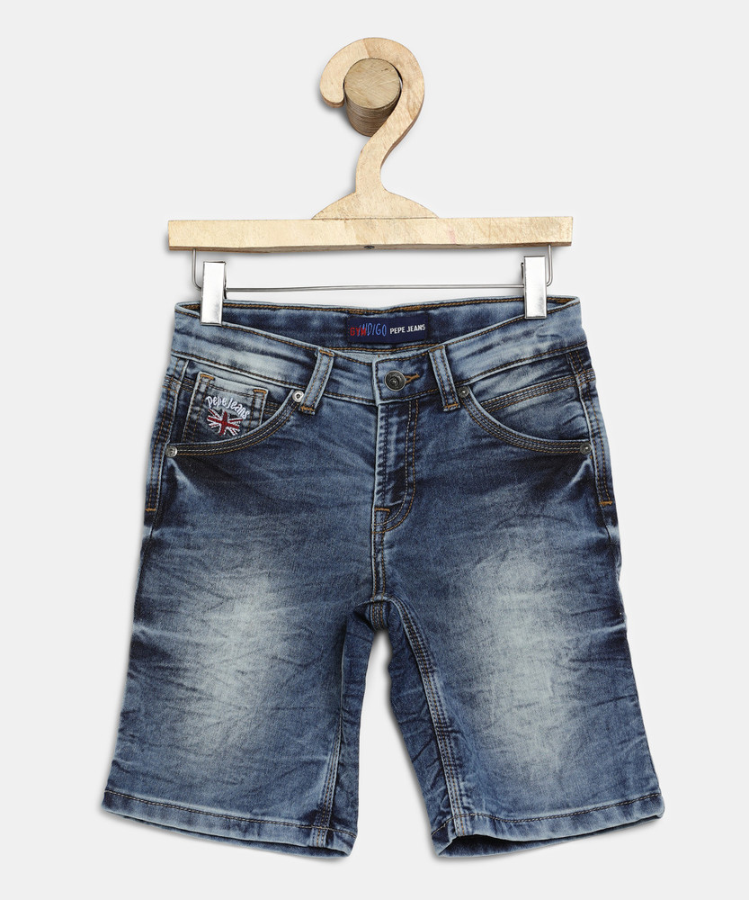 Pepe Jeans Short For Boys Casual Solid Cotton Blend Price in India Buy Pepe Jeans Short For Boys Casual Solid Cotton Blend online at Flipkart