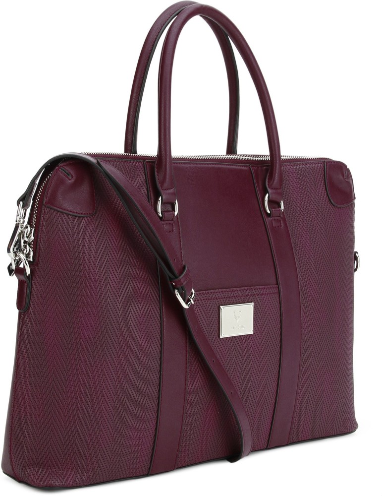 Allen Solly 15.6 inch Laptop Messenger Bag Burgundy Price in India Flipkart