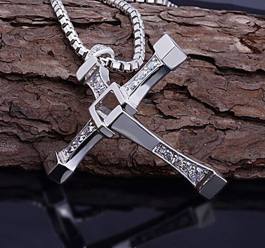 Metal cross chain on sale