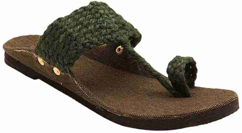 SARTHI Men Green Sandals Buy SARTHI Men Green Sandals Online at