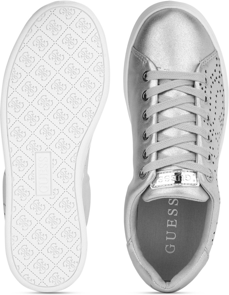 Guess shoes silver best sale