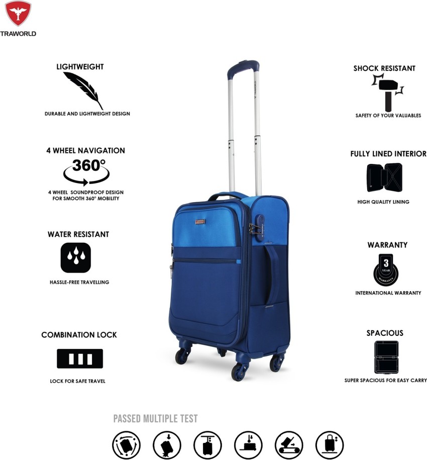 Traworld Luggage Suitcase with Built in TSA Lock Expandable Check