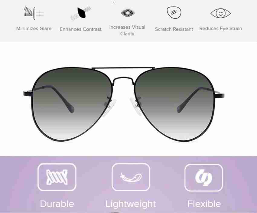 Buy Mi Aviator Sunglasses Green For Men Women Online Best