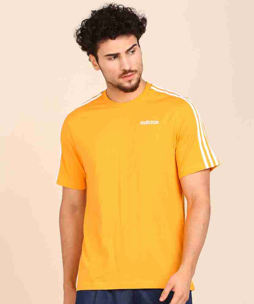 ADIDAS Solid Men Round Neck Yellow T-Shirt - Buy ADIDAS Solid Men Round Neck T-Shirt Online at Prices India | Flipkart.com