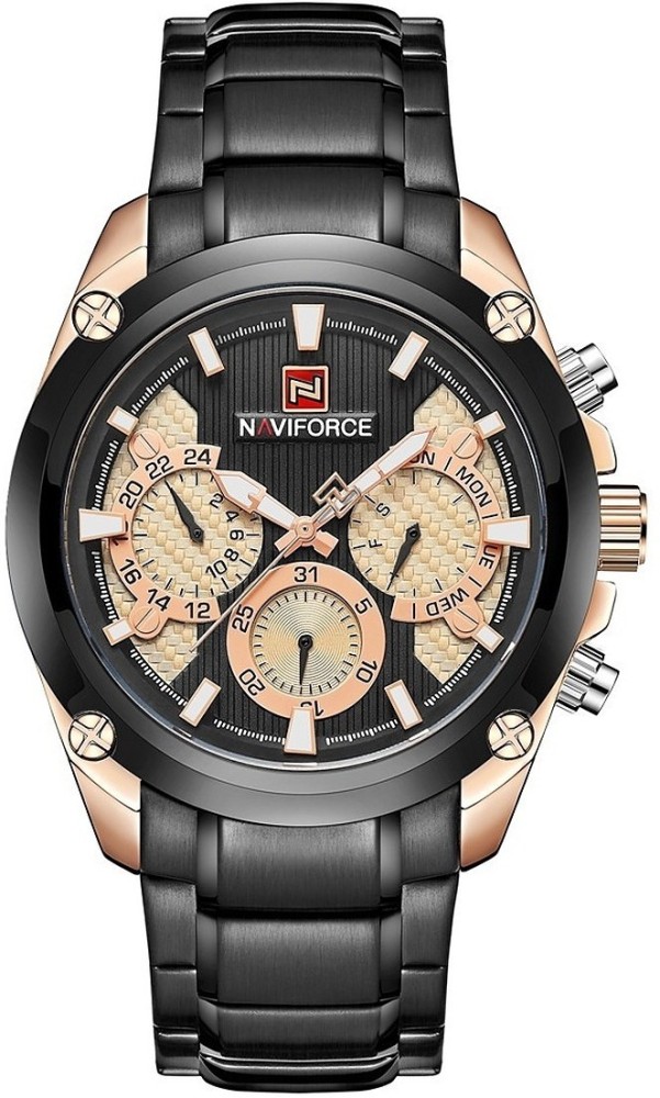 NAVIFORCE NF 9113BKG NF 9113 Analog Watch For Men Buy