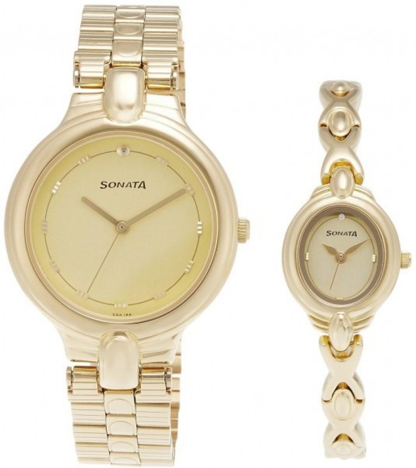 SONATA NK70848952YM02 Pairs Analog Watch For Couple