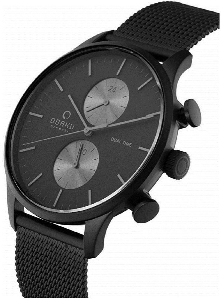 OBAKU GRAN CHARCOAL Analog Watch For Men Buy OBAKU GRAN