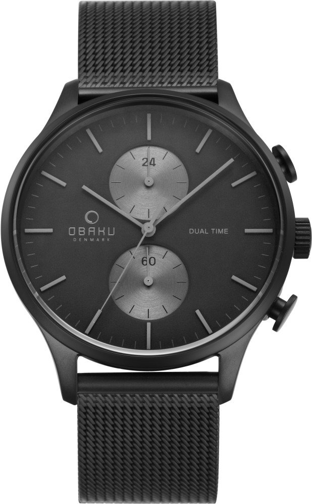 OBAKU GRAN CHARCOAL Analog Watch For Men Buy OBAKU GRAN CHARCOAL Analog Watch For Men V196GUBBMB Online at Best Prices in India Flipkart