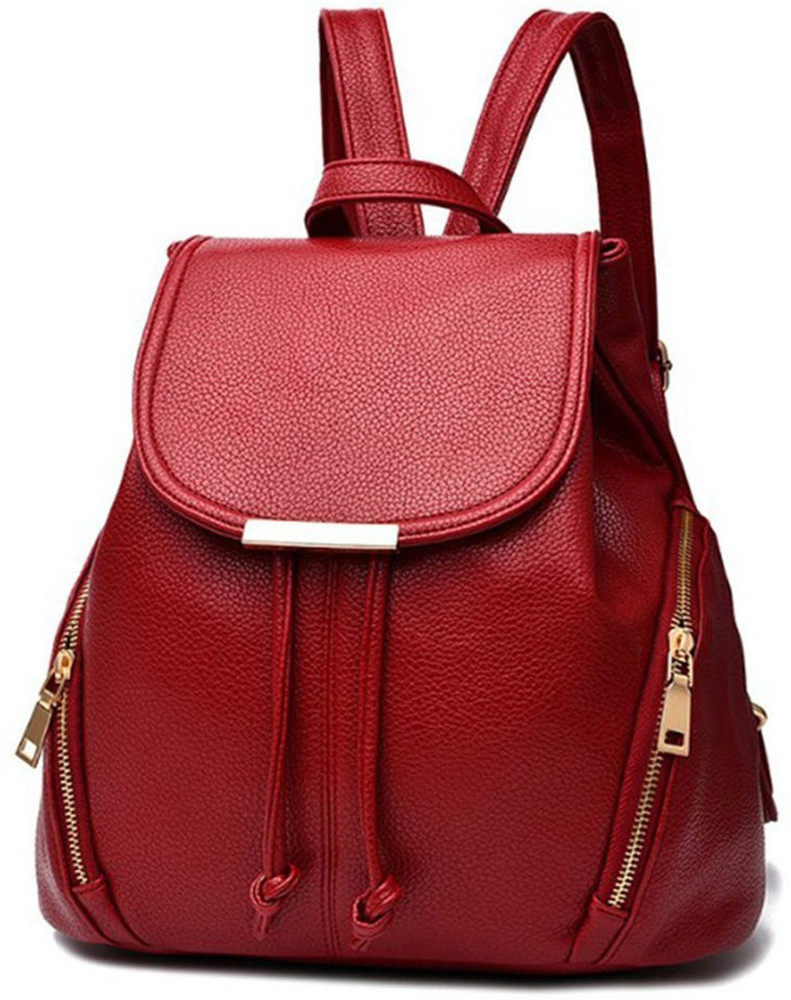 Maroon shop backpack purse