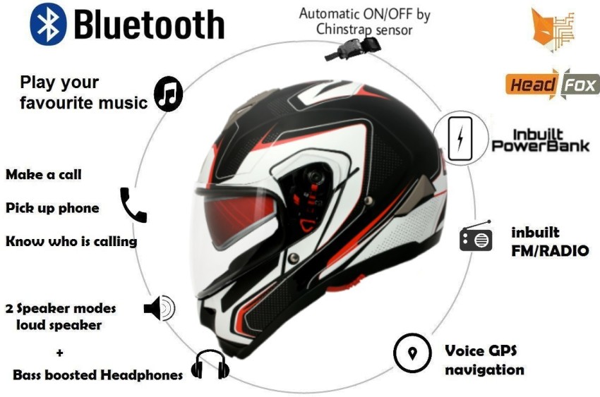 Head fox MX SMART BLUETOOTH RD Motorbike Helmet Buy Head fox MX