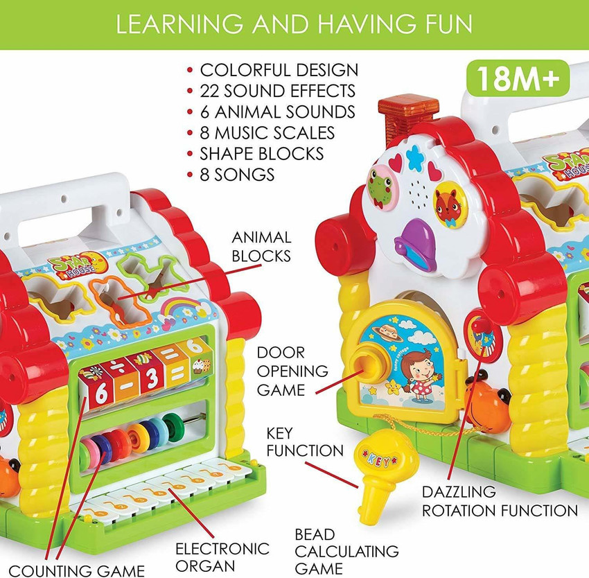 Learning house toy top
