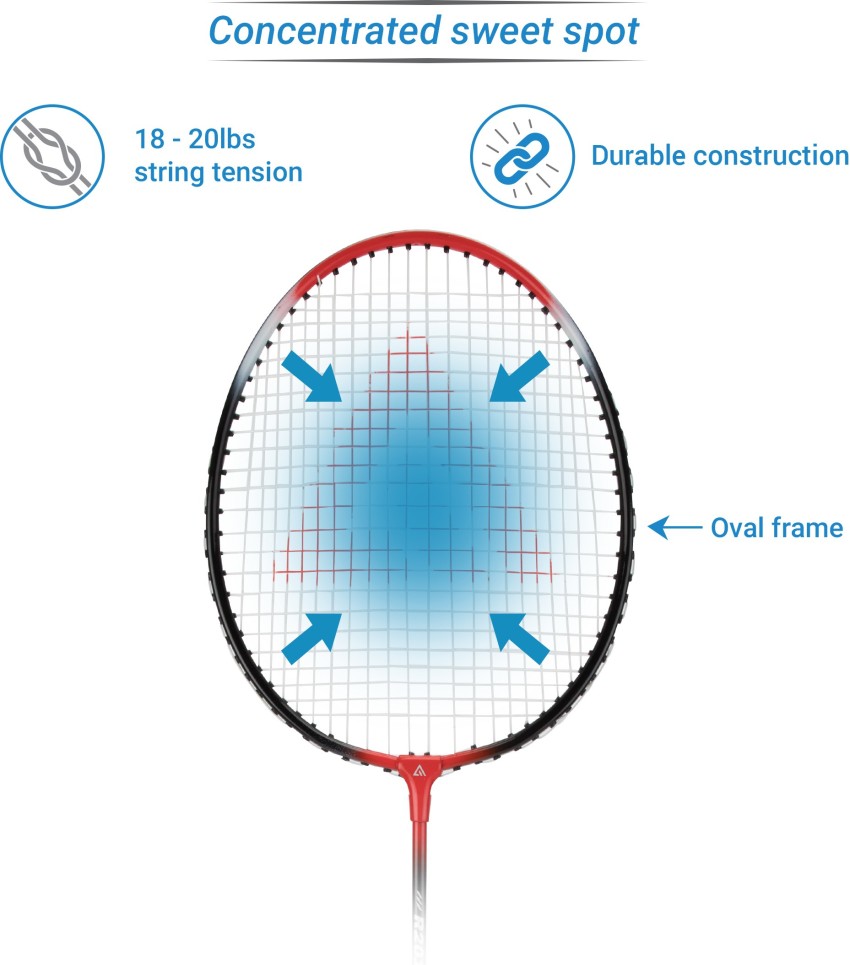 Adrenex by Flipkart R201 Red, Black Strung Badminton Racquet - Buy Adrenex by Flipkart R201 Red, Black Strung Badminton Racquet Online at Best Prices in India