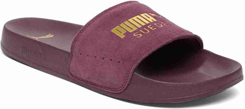 Puma slides burgundy online