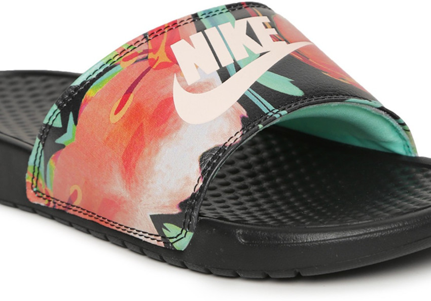 Nike multicolor slides hotsell