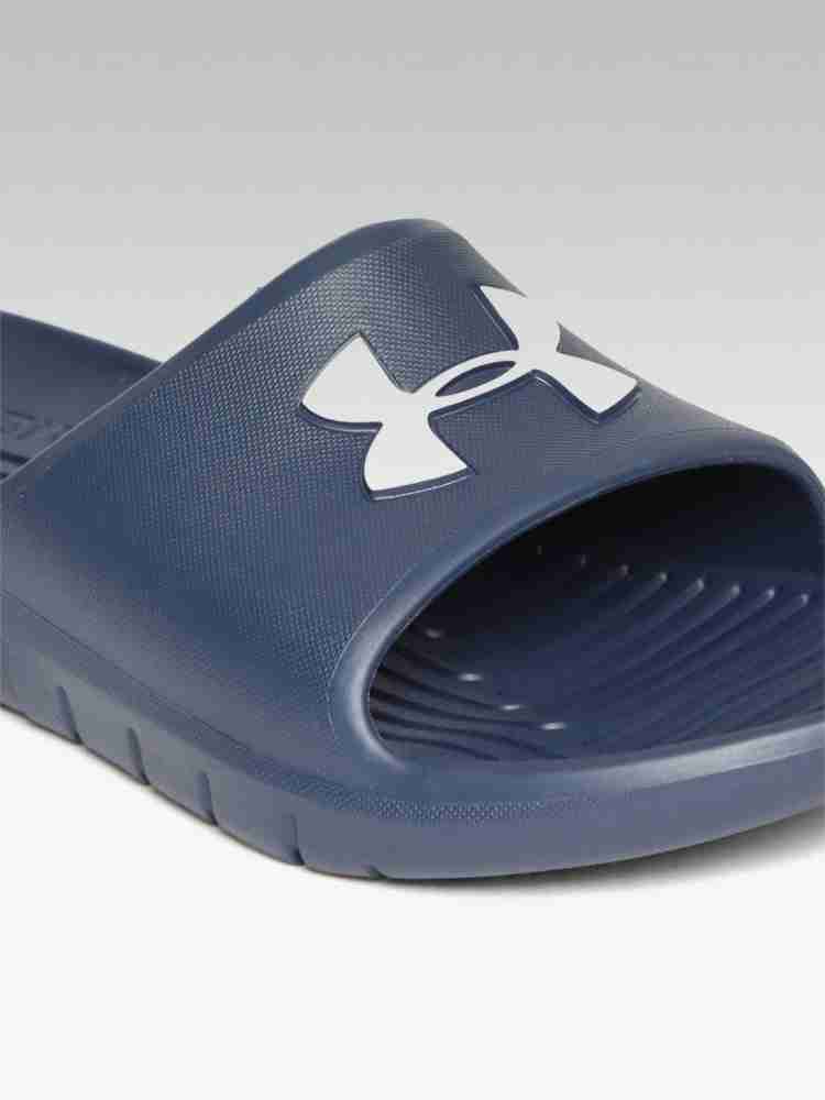 Purple under armour online slides