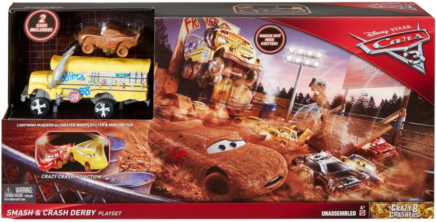 Disney Cars Cars 3 Crazy 8 Crashers Smash & Crash Derby Playset - Cars 3  Crazy 8 Crashers Smash & Crash Derby Playset . Buy Car toys in India. shop  for Disney