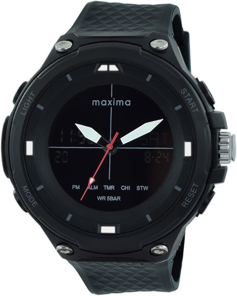 Maxima analog shop digital watch