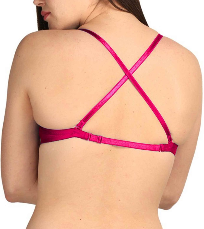 Buy online Pink Net Front Open Bra from lingerie for Women by Clovia for  ₹329 at 49% off