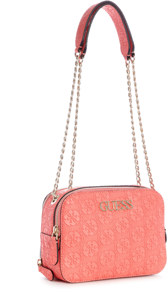 Coral guess handbag store