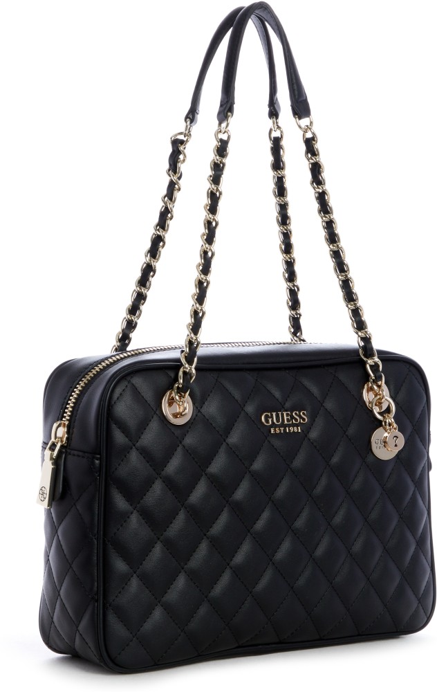 Buy GUESS Women Black Shoulder Bag BLACK Online Best