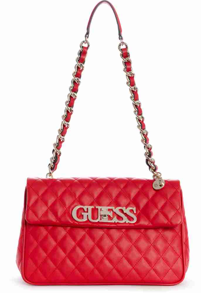 Buy GUESS Women Red Shoulder Bag RED Online Best Price in India Flipkart