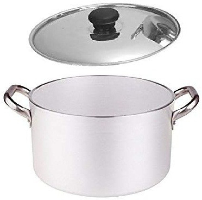 Large Aluminum Cooking Stock Pot (Patila) w/ Lid 22 to 26