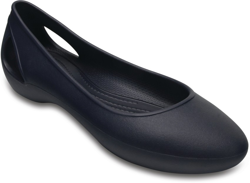 Crocs navy on sale flats