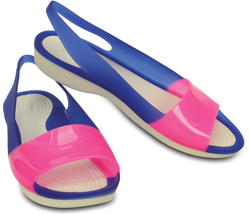 crocs colorblock flat