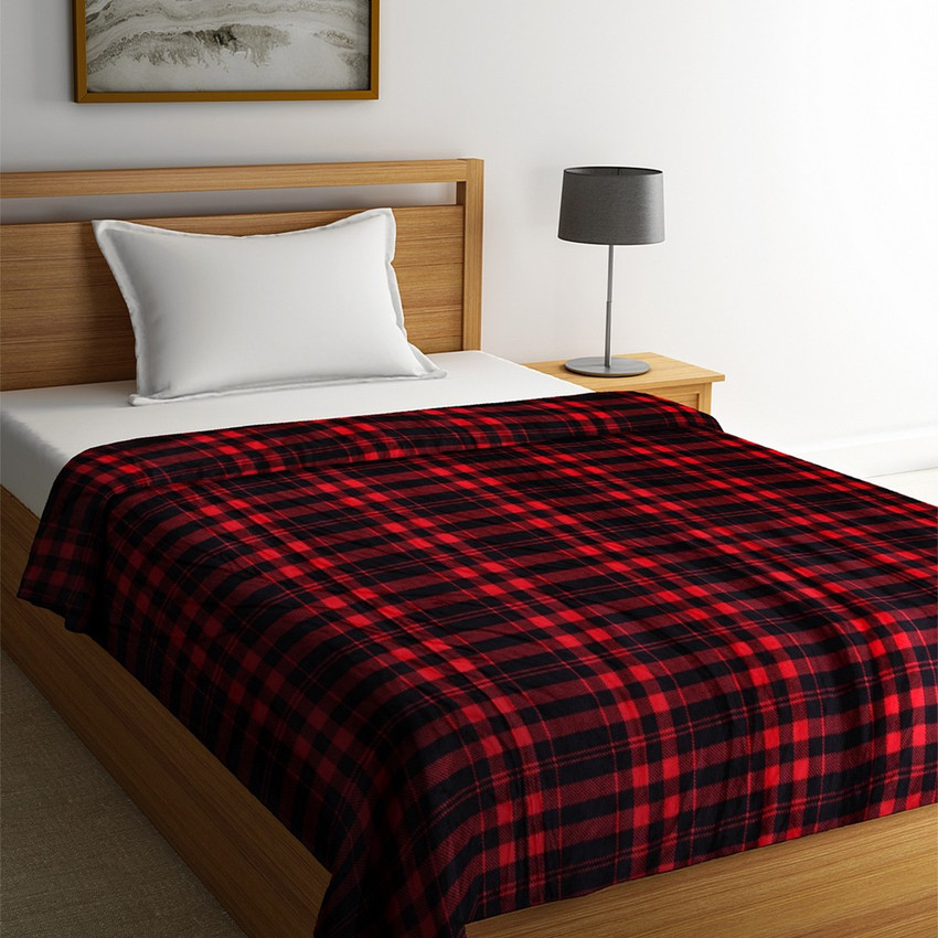 PORTICO NEW YORK Checkered Single Coral Blanket for Mild Winter Buy PORTICO NEW YORK Checkered Single Coral Blanket for Mild Winter Online at Best Price in India Flipkart