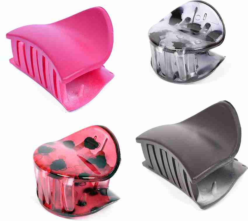 ayesha Set of 4 two tone crab hair clips Hair Claw Price in India