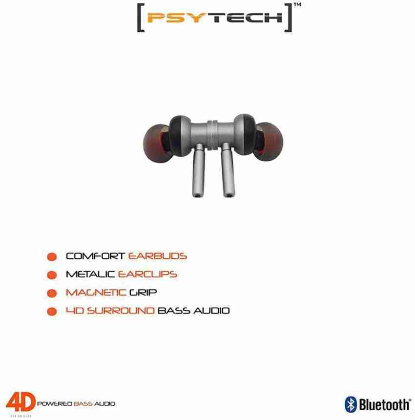 PSYTECH 4D Heavy Bass Neck Band Wireless Bluetooth Headset with