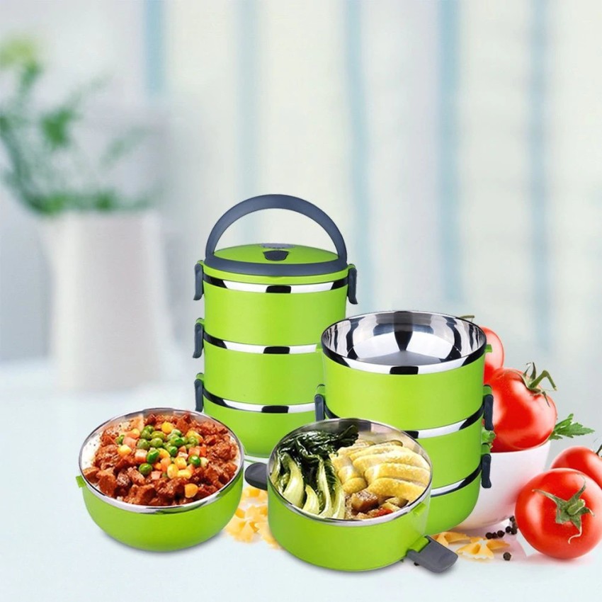 Milton MILTON Bento Lunch Box Set - 3 MICROWAVEABLE Stainless