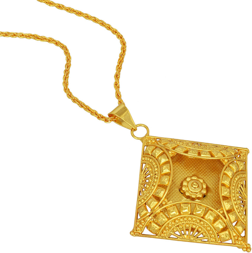 MissMister Gold Plated Square Shaped Cavity 3D Design Fashion