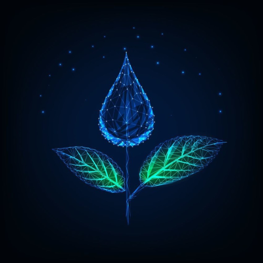 plant made of water drop sticker postersave water quotes Paper Print -  Nature posters in India - Buy art, film, design, movie, music, nature and  educational paintings/wallpapers at