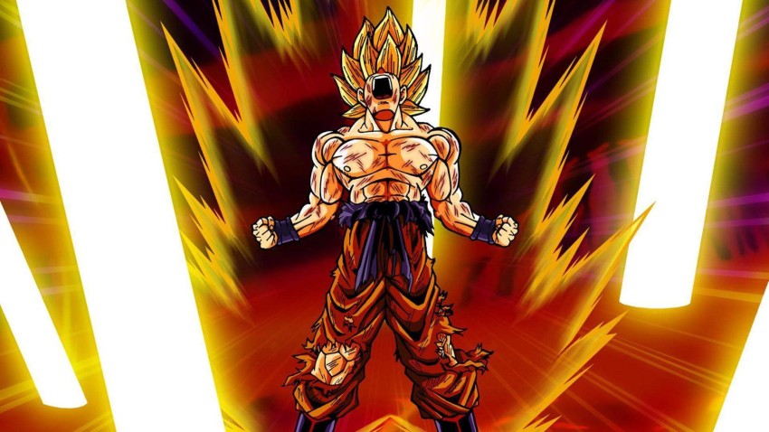 KD goku and vegeta ssj2goku and vegeta ssj2 sticker poster, dragon ball z  poster, anime poster, size:12x18 inch