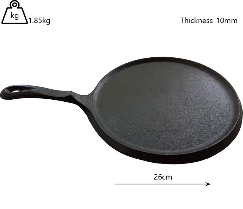 Black Cast Iron Dosa Tawa, Flat, Capacity: 0.5 Liter