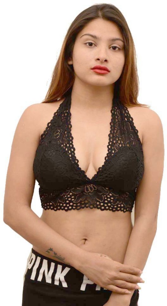 Barshini by Designer Top Mesh Netted Top for Girls Women Crop top Back Nude  lavvy top Bra Fancy Designer brallete Padded Removable Cup (Size Free 28 to  34 Chest Size fits All)