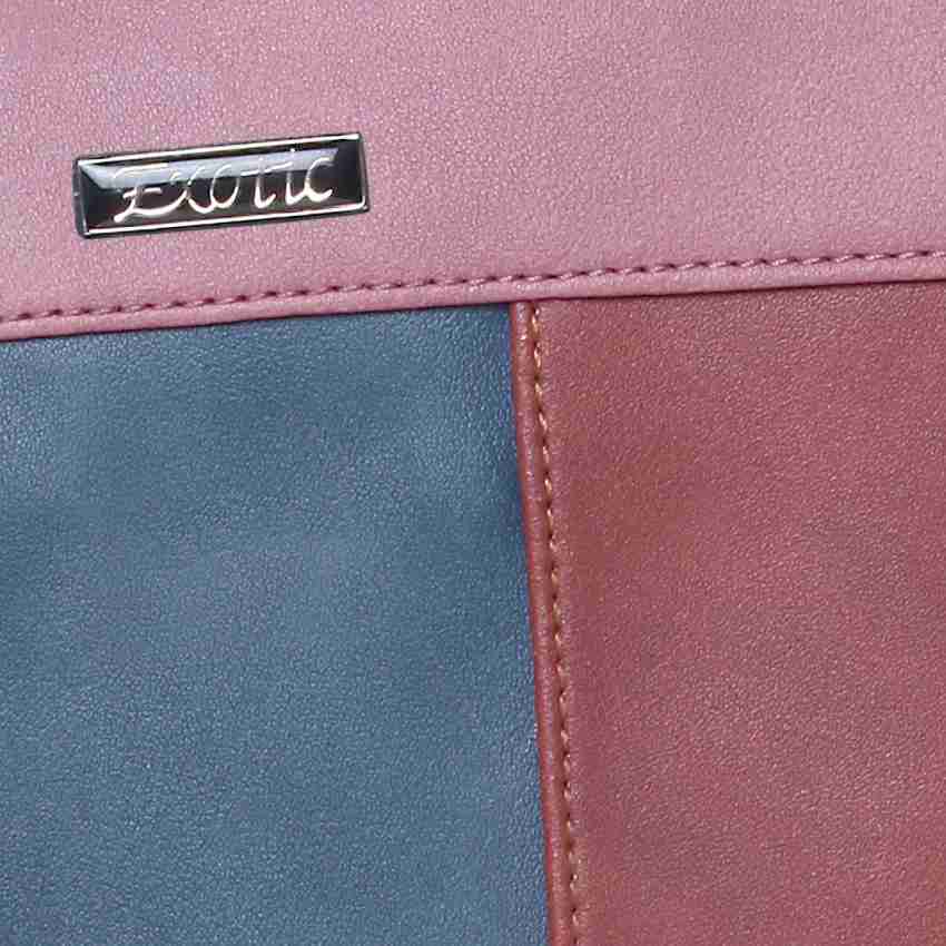Exotic Brown, Blue, Pink Sling Bag EXT-slbg-08-Brown-tan Black