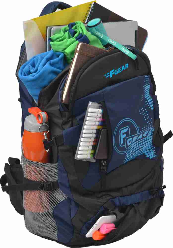 F GEAR Orion Rucksack 46 L Black Navy Blue Price in India