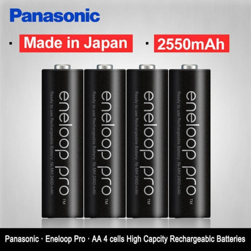Panasonic eneloop pro AA Rechargeable NiMH Batteries (1.2V, 2550mAh,  12-Pack)