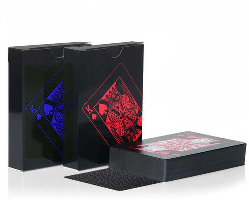 Snu Unique Black Premium Quality Waterproof Matte Finish Playing Cards- Red  & Blue - Unique Black Premium Quality Waterproof Matte Finish Playing Cards-  Red & Blue . Shop For Snu Products In