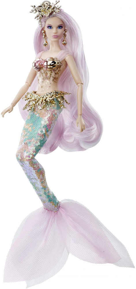 BARBIE Collector Mermaid Enchantress Fantasy Doll with Pink Hair
